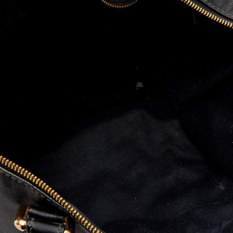 Pre Owned Dolce & Gabbana Black Leather Tote