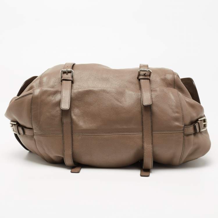 Pre Owned Dolce & Gabbana Brown Leather Miss Forever Tote