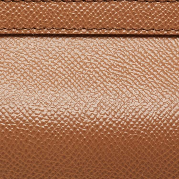 Pre Owned Dolce & Gabbana Brown Leather Small Miss Sicily Top Handle Bag