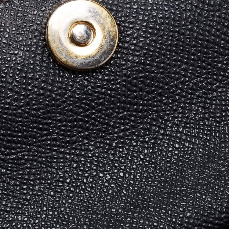 Pre Owned Dolce & Gabbana Black Leather Mini Miss Sicily Top Handle Bag