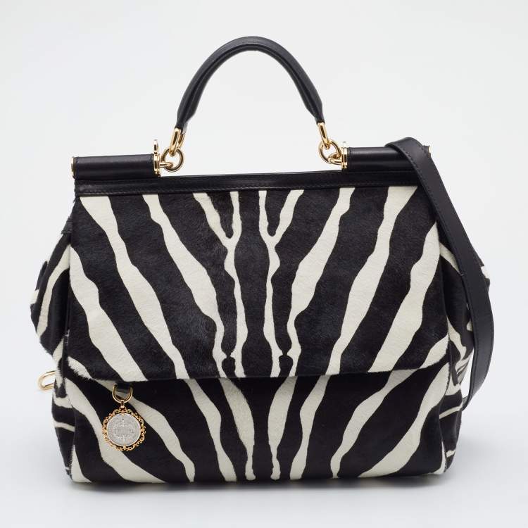 Dolce & Gabbana Dolce Box zebra-print top-handle Bag - Farfetch