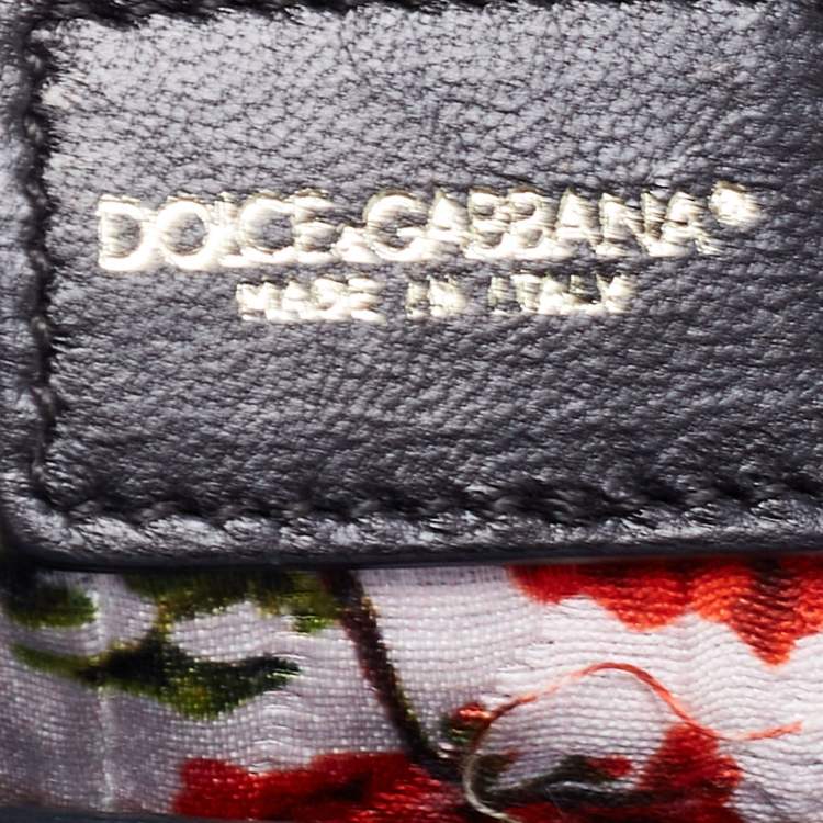 Pre Owned Dolce & Gabbana Teal Leather Small Miss Sicily Top Handle Bag