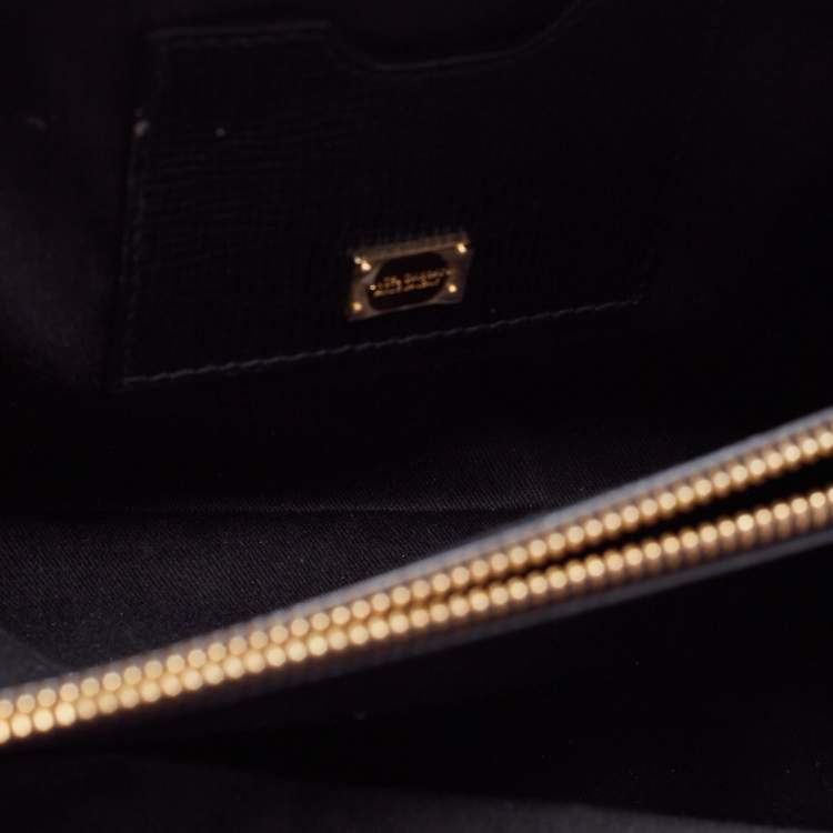 Pre Owned Dolce & Gabbana Multicolor Leather And Lizard Embossed Leather Tote