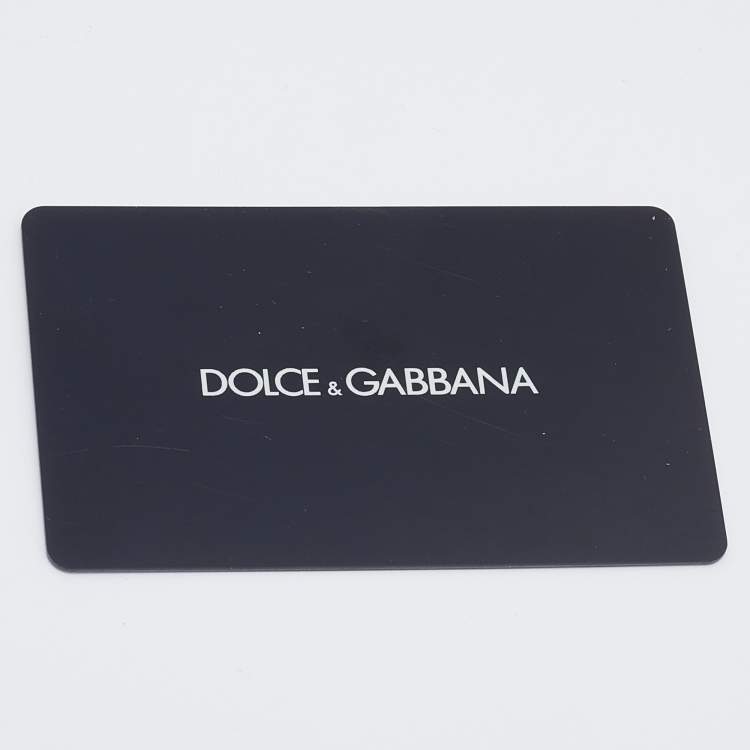 مملوكة مسبقًا Dolce & Gabbana Blue Leather Miss Sicily Von Wallet on Chain