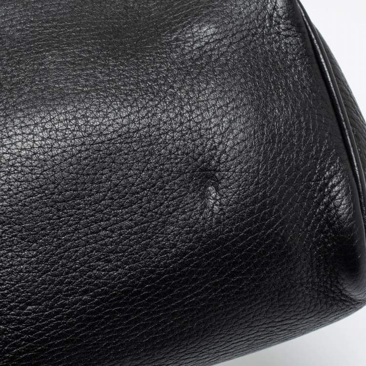 Pre Owned Dolce and Gabbana Black Leather Mini Miss Sicily Top Handle Bag