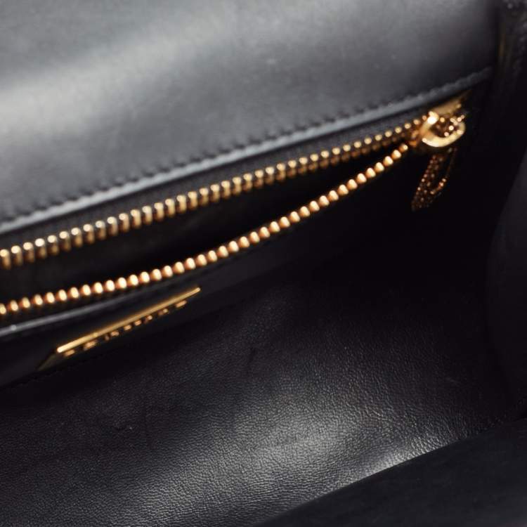 Pre Owned Dolce & Gabbana Black Leather Small Amore Crossbody Bag