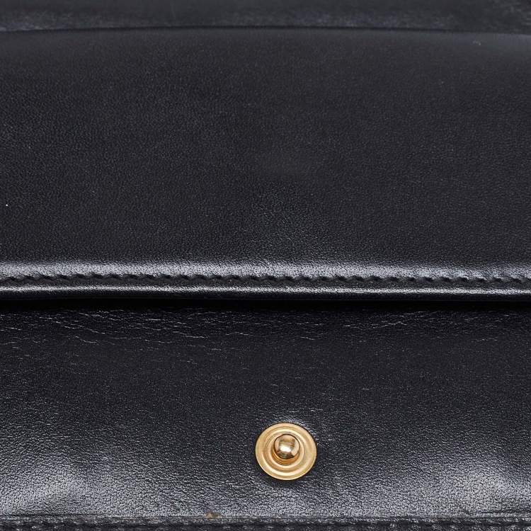 Pre Owned Dolce & Gabbana Purple/Black Snakeskin Leather Trifold Wallet