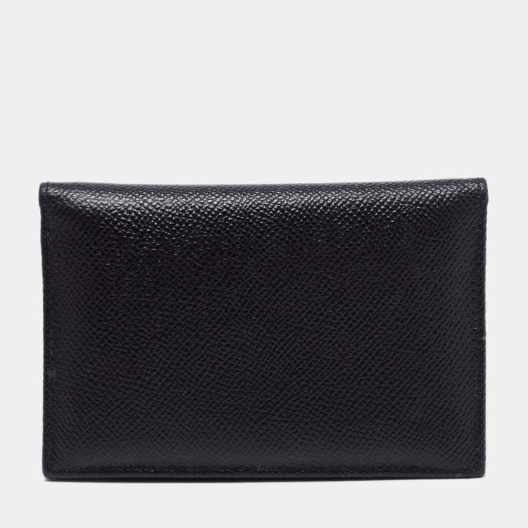 Pre Owned Dolce & Gabbana Black Leather Bifold Wallet