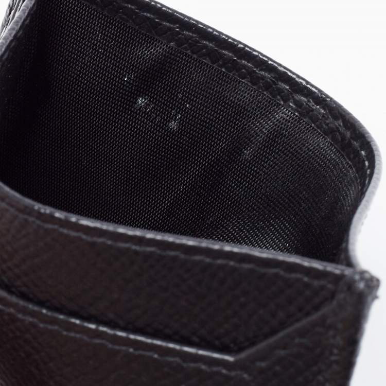 Pre Owned Dolce & Gabbana Black Leather Bifold Wallet