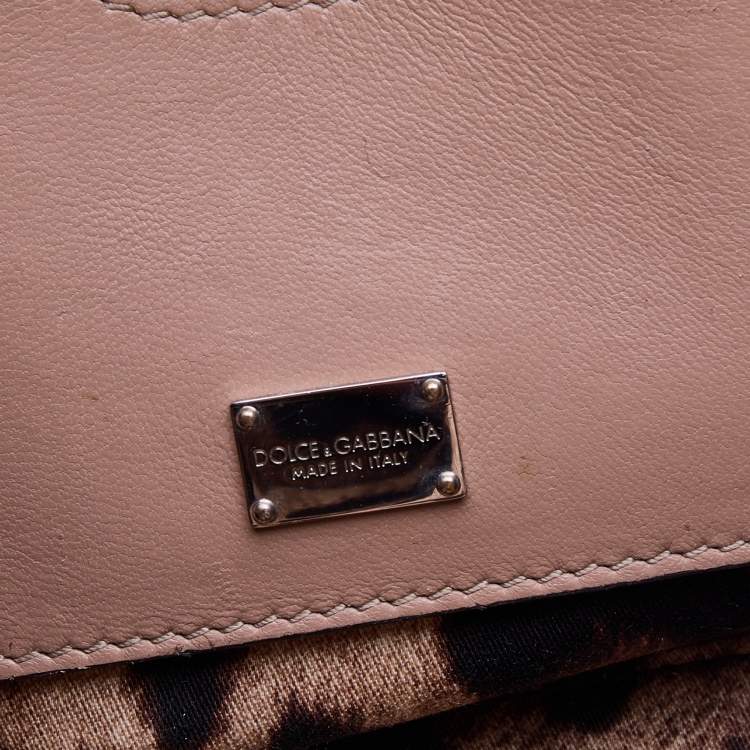 Pre Owned Dolce & Gabbana Multicolor Snakeskin Leather Miss Monica Shoulder Bag