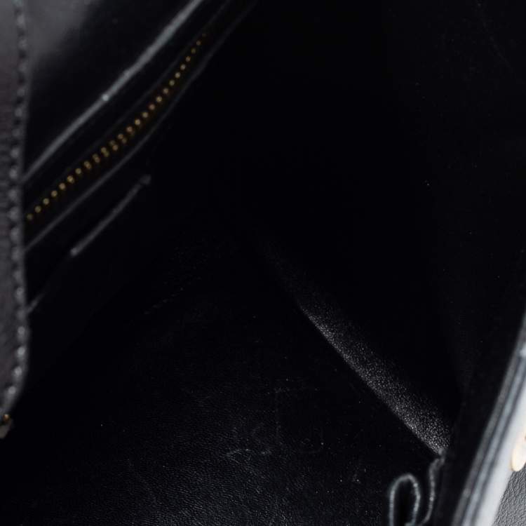 Pre Owned Dolce & Gabbana Black Leather Large Miss Sicily Top Handle Bag