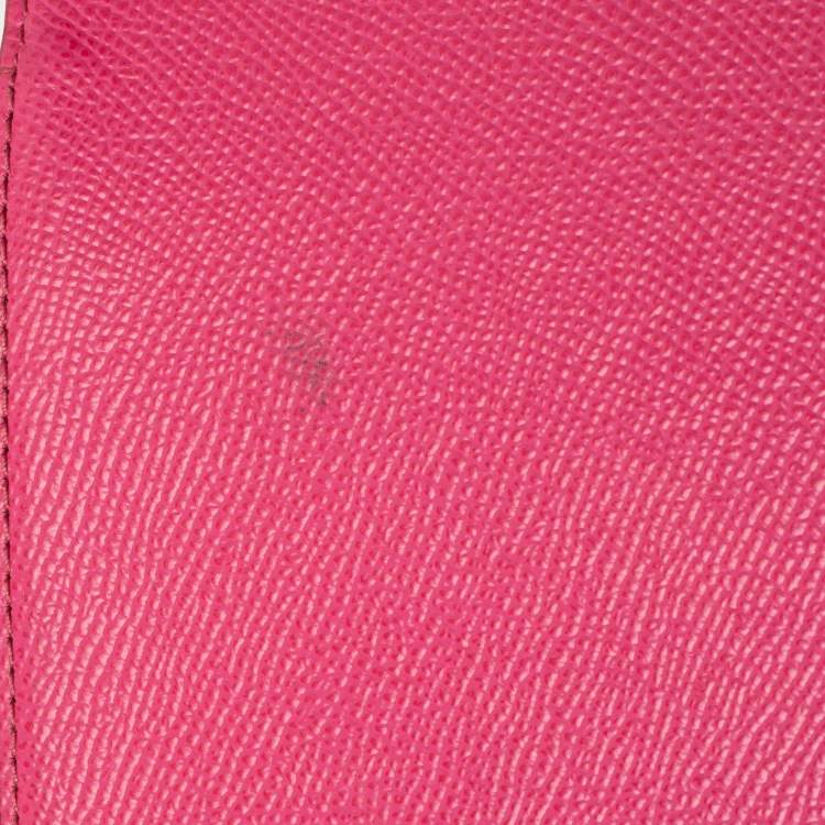 Pre Owned Dolce & Gabbana Pink Leather Small Sicily Top Handle Bag