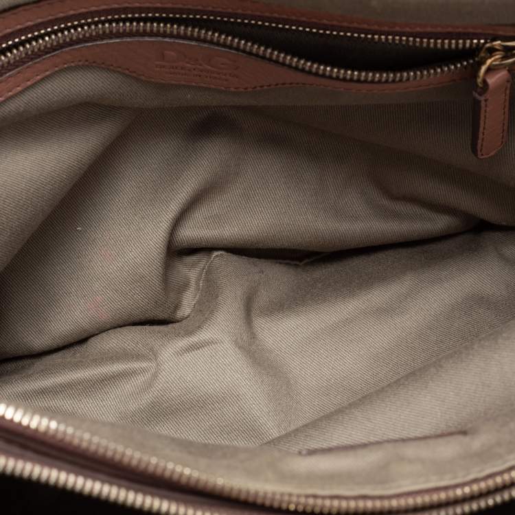 Pre Owned D&G Brown Leather Triple Shoulder Bag
