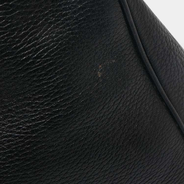 مملوكة مسبقًا Dolce & Gabbana Black Leather Miss Sicily Tote 