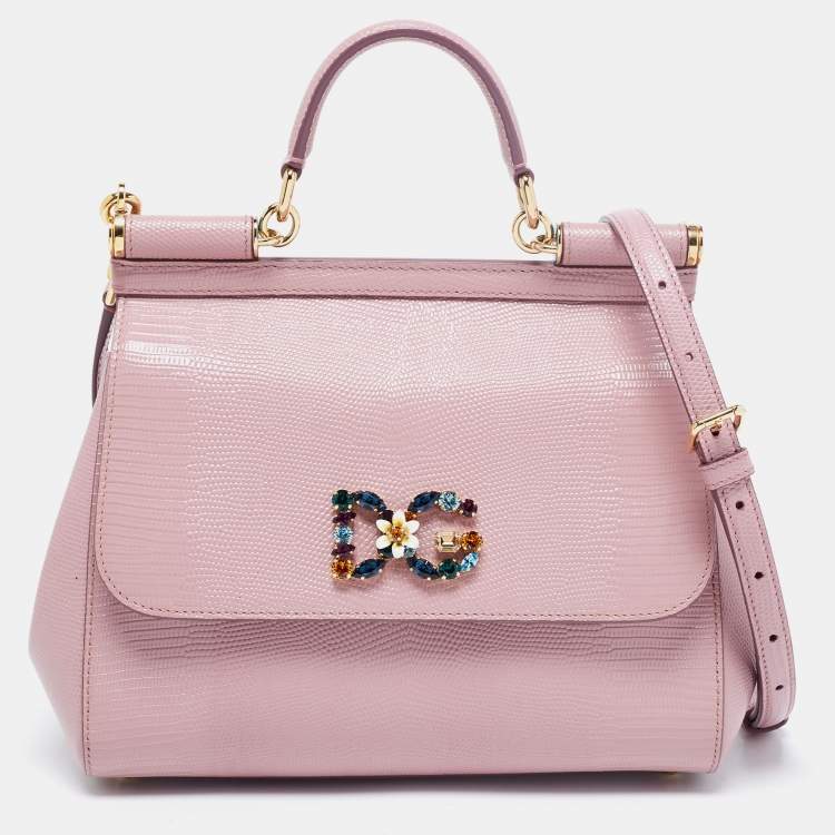 Dolce & Gabbana DGロゴ ミディアム シシリー ハンドバッグ グリーンのウィメンズ ハンドバッグ シシリー ミディアム
