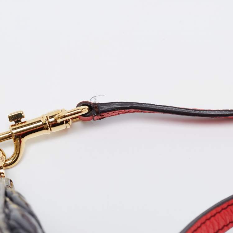 Pre Owned Dolce & Gabbana Multicolor Crocodile and Karung Mini Limited Edition Miss Sicily Top Handle Bag