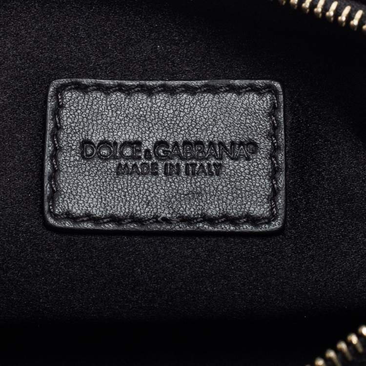 Pre Owned Dolce & Gabbana Grey/Black Sequin Shoulder Bag