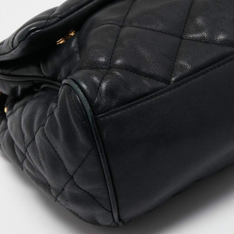 Pre Owned Dolce & Gabbana Black Quilted Leather Miss Kate Shoulder Bag