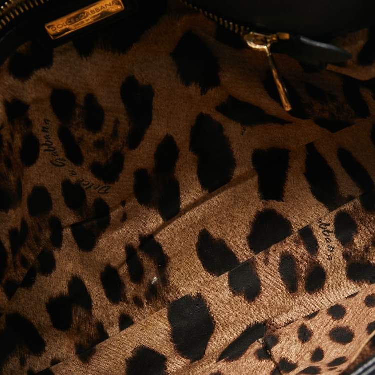 Pre Owned Dolce & Gabbana Black Quilted Leather Miss Kate Shoulder Bag