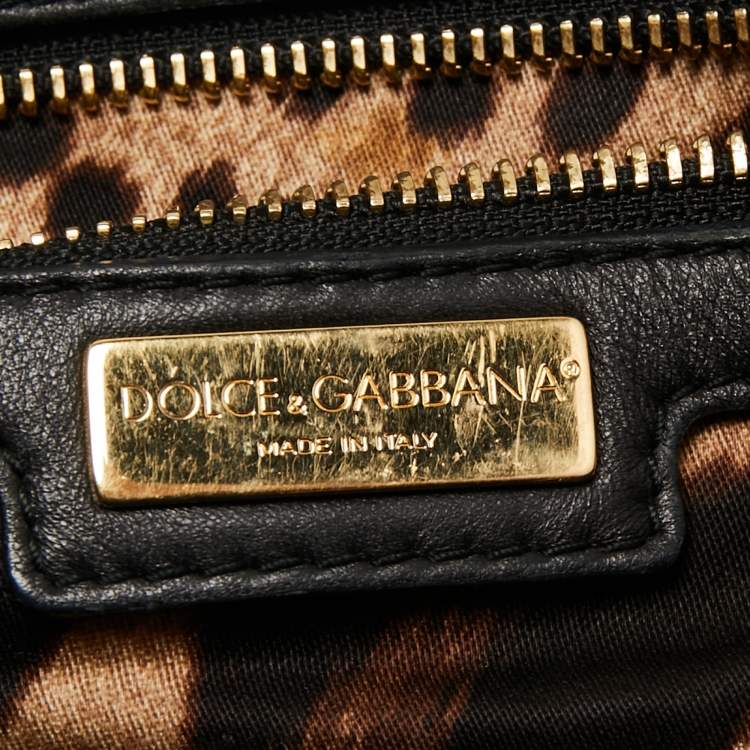 Pre Owned Dolce & Gabbana Black Quilted Leather Miss Kate Shoulder Bag