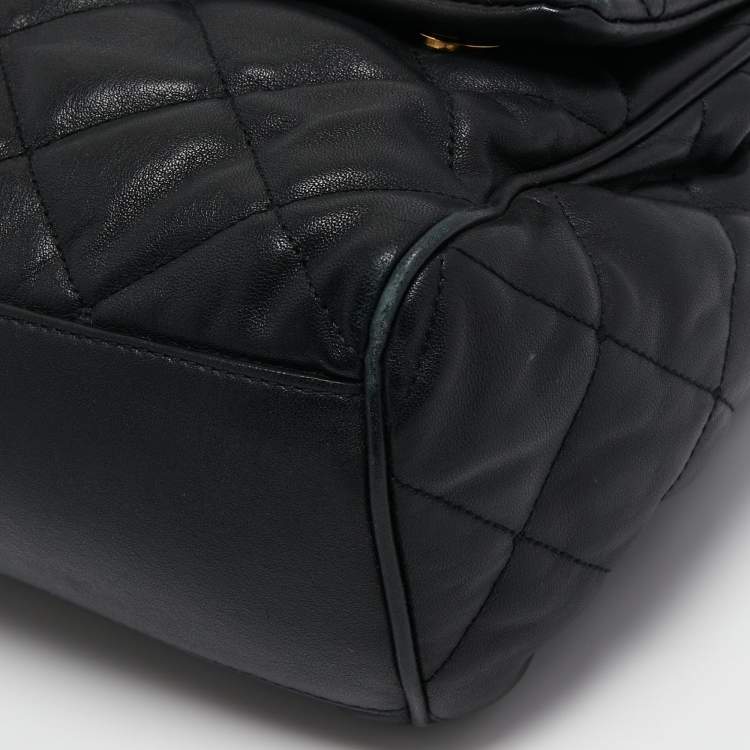 Pre Owned Dolce & Gabbana Black Quilted Leather Miss Kate Shoulder Bag