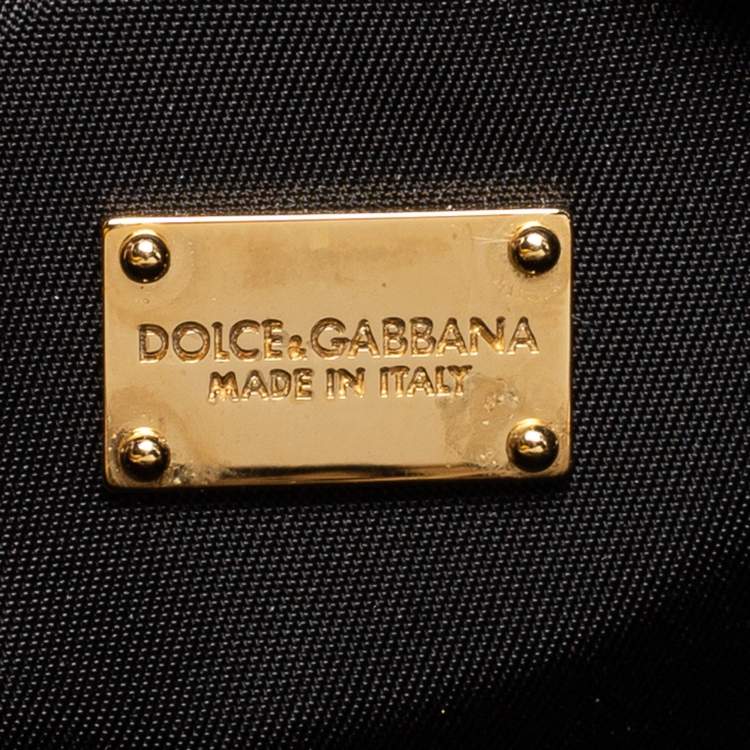 Pre Owned Dolce & Gabbana Beige/Black Leopard-Print Nylon Baby Changing Bag