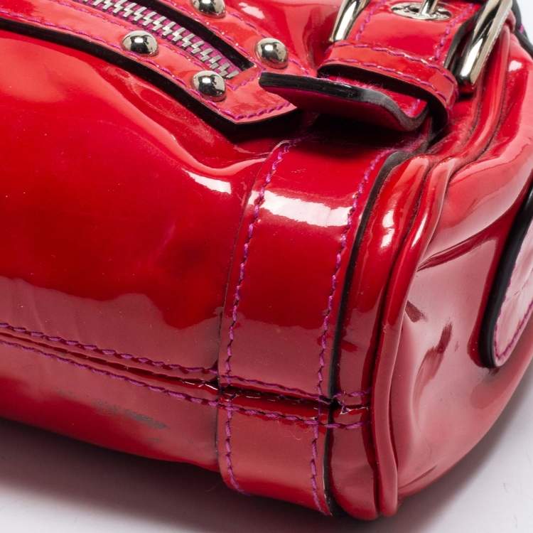 Pre Owned Dolce & Gabbana Pink Patent Leather Miss Easy Way Wristlet Clutch