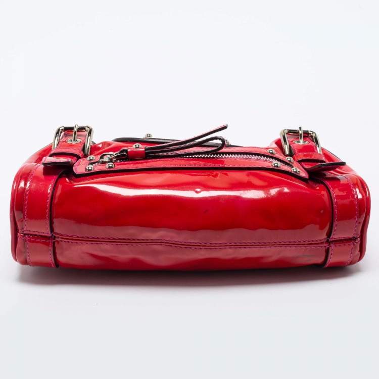 Pre Owned Dolce & Gabbana Pink Patent Leather Miss Easy Way Wristlet Clutch