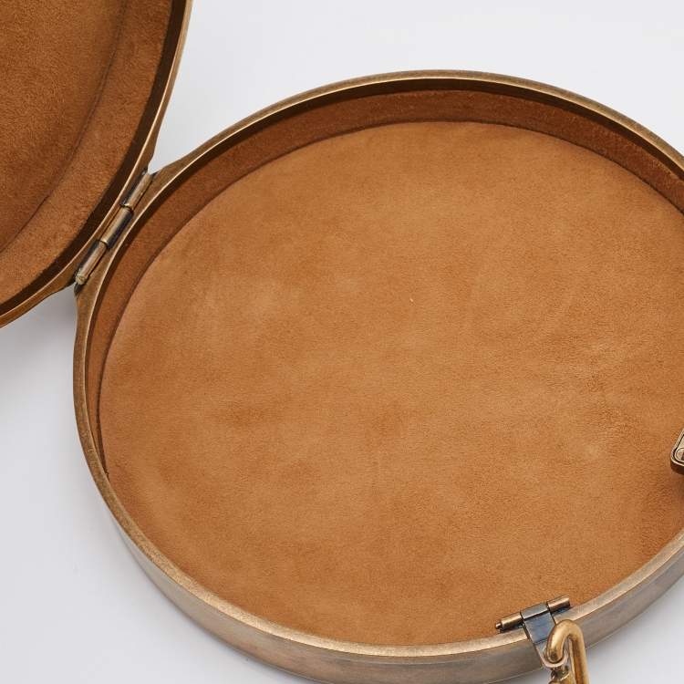 مملوكة مسبقًا Dolce & Gabbana Brass Metal Roman Coin Shoulder Bag