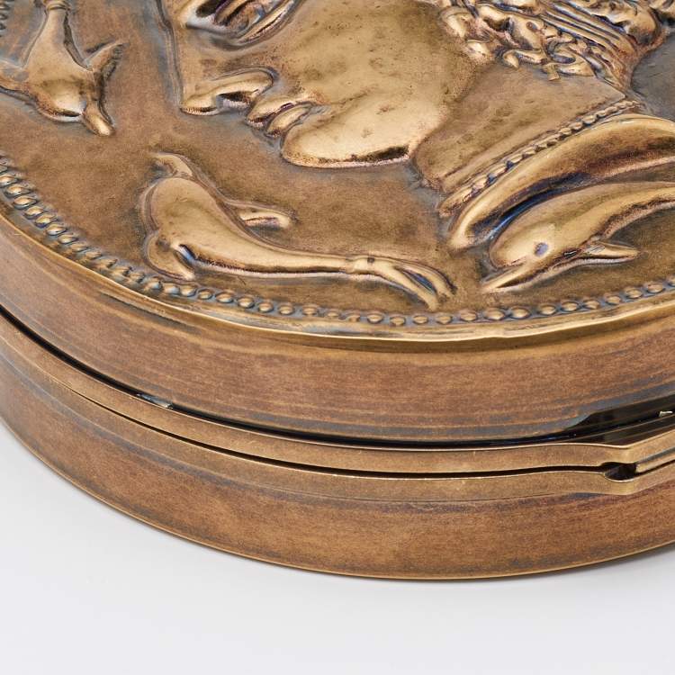 مملوكة مسبقًا Dolce & Gabbana Brass Metal Roman Coin Shoulder Bag