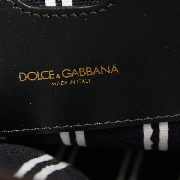 Pre Owned Dolce & Gabbana Black Leather Miss Escape Tote