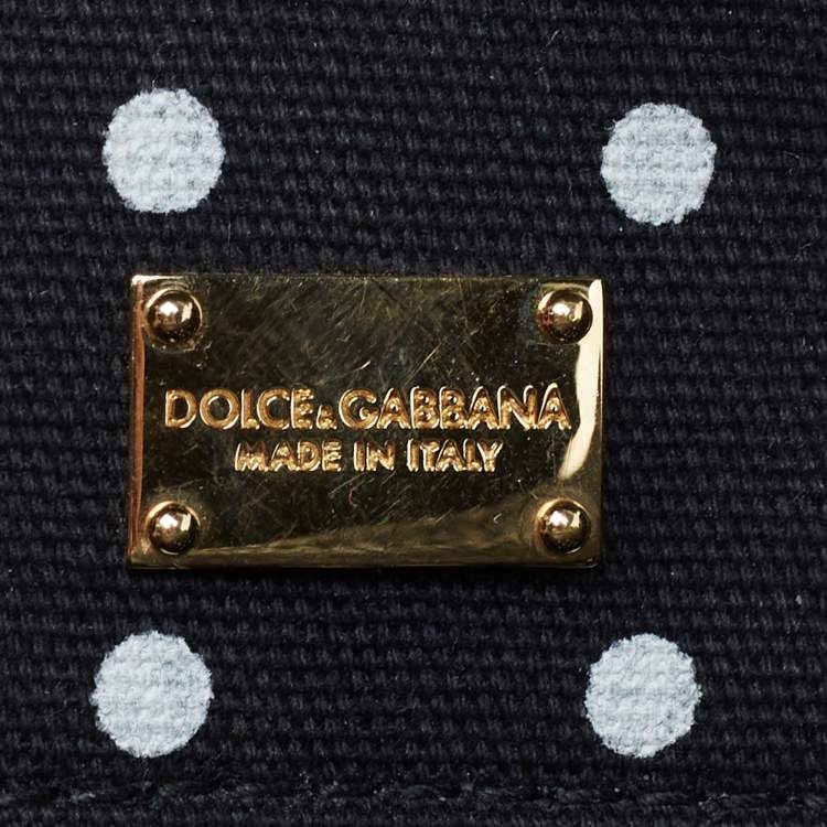Pre Owned Dolce & Gabbana Black Leather Dolce Lady Tote