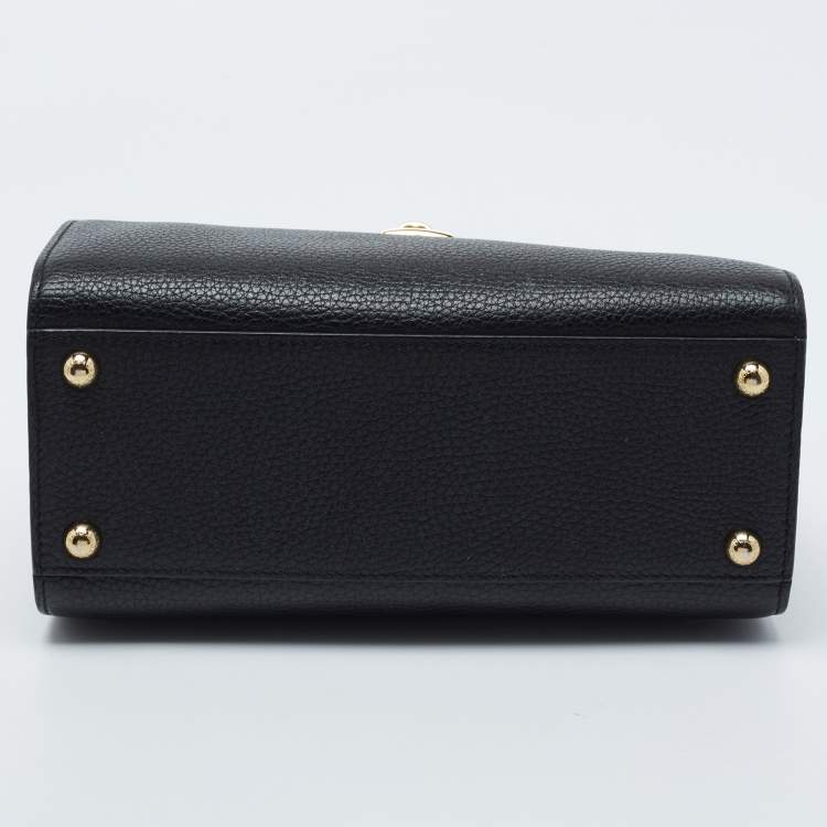 Pre Owned Dolce & Gabbana Black Leather Dolce Lady Tote