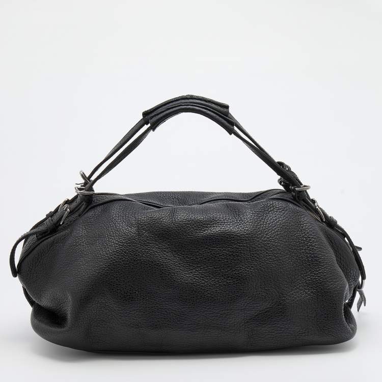Pre Owned Dolce & Gabbana Black Leather Miss Bunny Shoulder Bag