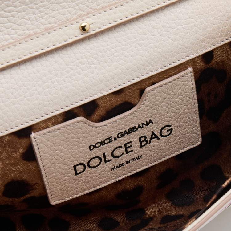 Pre Owned Dolce & Gabbana Multicolor Rose Print Leather Miss Dolce Chain Shoulder Bag