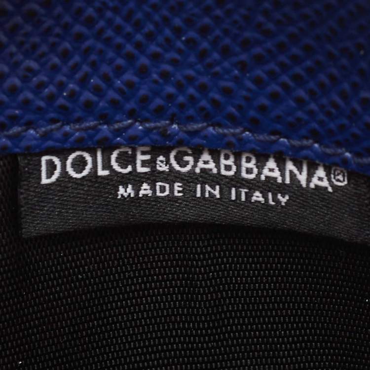 Pre Owned Dolce & Gabbana Multicolor Queen of Hearts Leather Zip Coin Purse