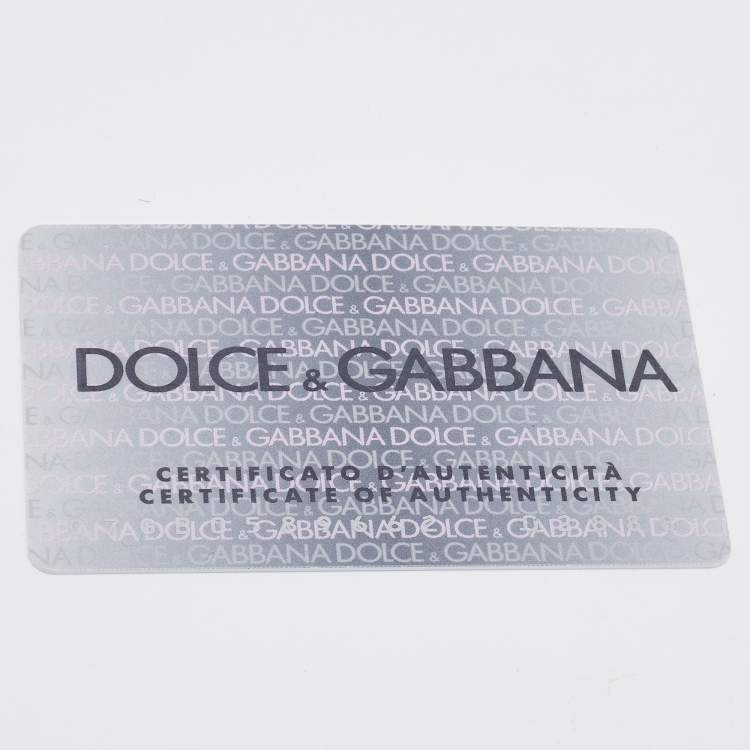Pre Owned Dolce & Gabbana Dark Brown Floral Embossed Leather Flap Clutch