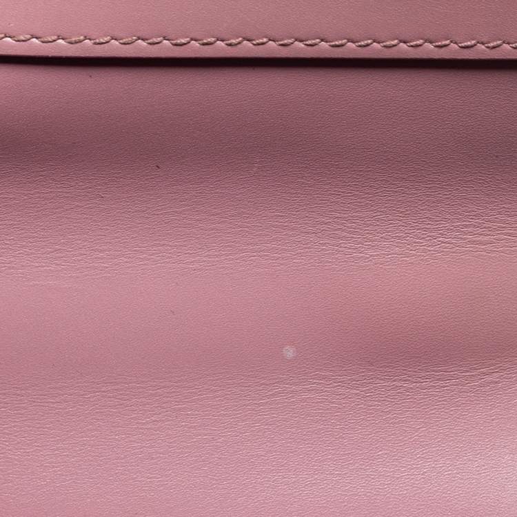 Pre Owned Dolce & Gabbana Dusty Pink Leather Small Lucia Shoulder Bag
