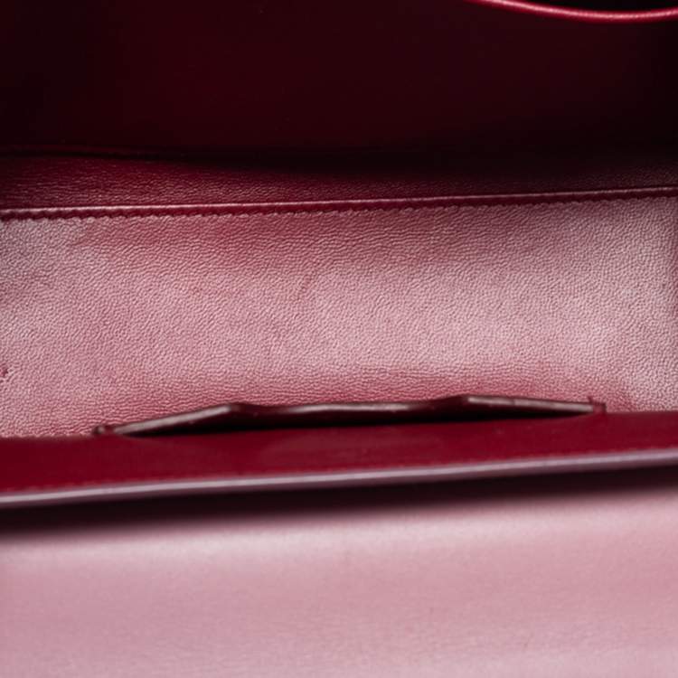 Pre Owned Dolce & Gabbana Dusty Pink Leather Small Lucia Shoulder Bag