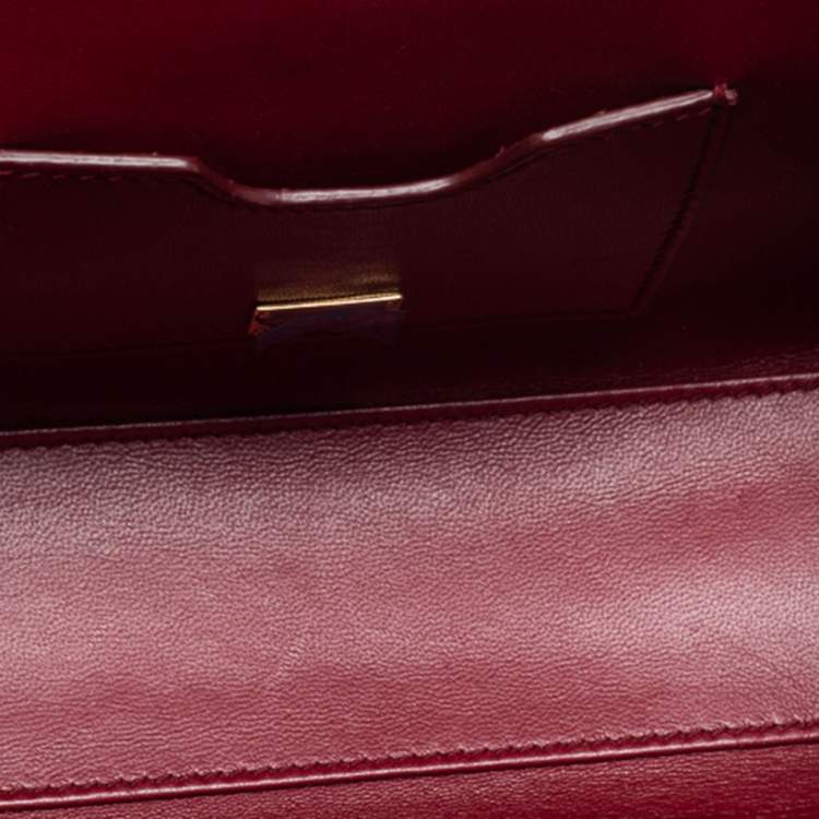 Pre Owned Dolce & Gabbana Dusty Pink Leather Small Lucia Shoulder Bag