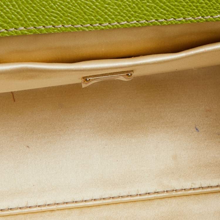 Pre Owned Dolce & Gabbana Multicolor Lizard Embossed Leather Small Miss Sicily Top Handle Bag