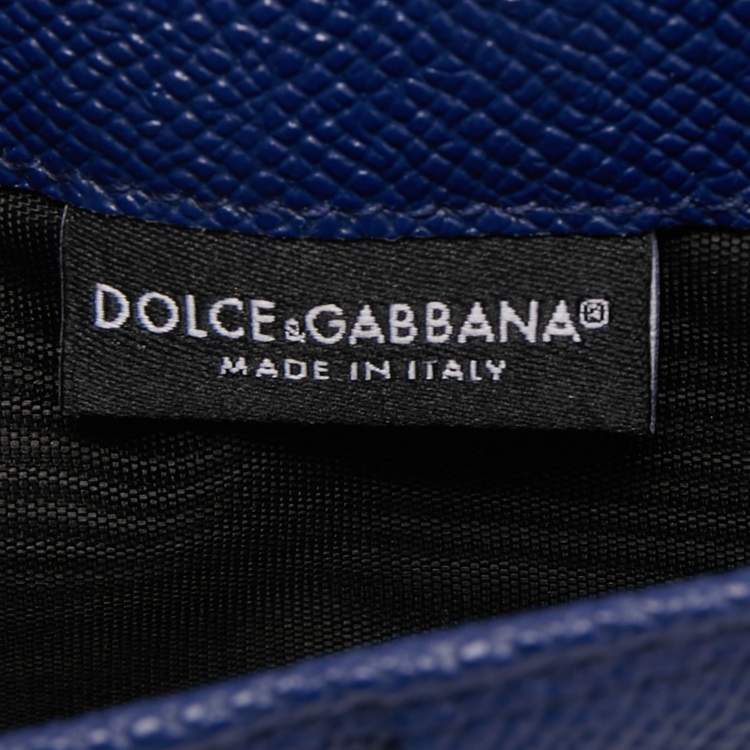 مملوكة مسبقًا Dolce & Gabbana Multicolor Majolica Print Leather Miss Sicily Von Wallet On Chain