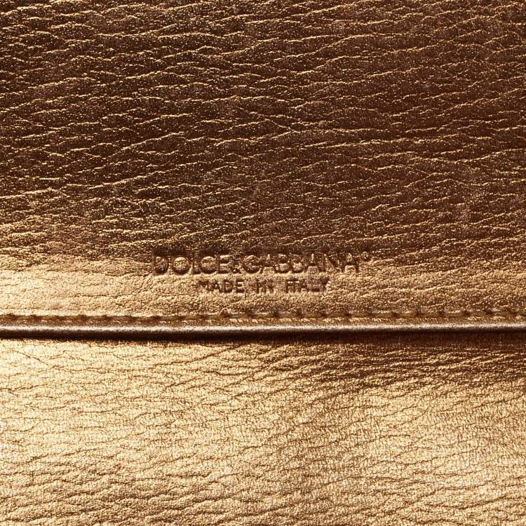 Pre Owned Dolce & Gabbana Dark Brown Leopard Print Coated Canvas Flap Continental Wallet