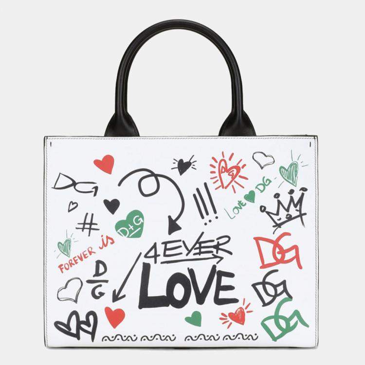 Pre Owned Dolce & Gabbana Multicolor Leather Exclusive UAE 50th National Day Tote