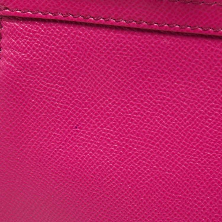 Pre Owned Dolce & Gabbana Pink Leather Regular Miss Sicily Top Handle Bag