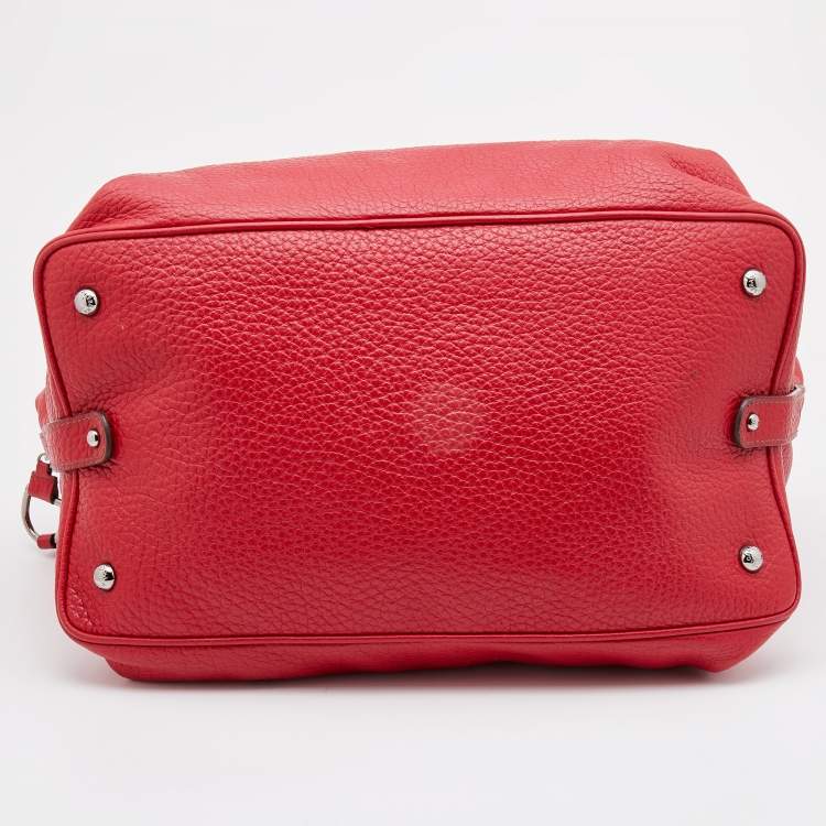 Pre Owned Dolce & Gabbana Red Leather Miss Bunny Satchel