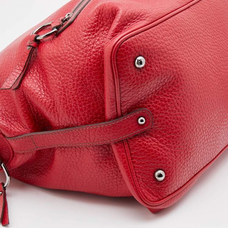 Pre Owned Dolce & Gabbana Red Leather Miss Bunny Satchel