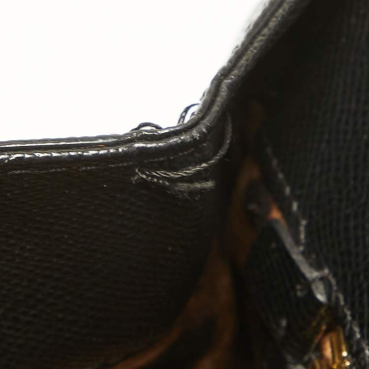 Pre Owned Dolce & Gabbana Black Leather Large Miss Sicily Top Handle Bag