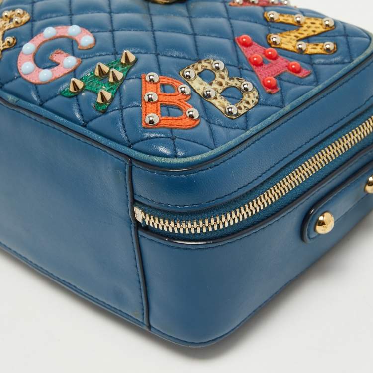 Pre Owned Dolce & Gabbana Quilted Leather Embellished Dolce Box Bag