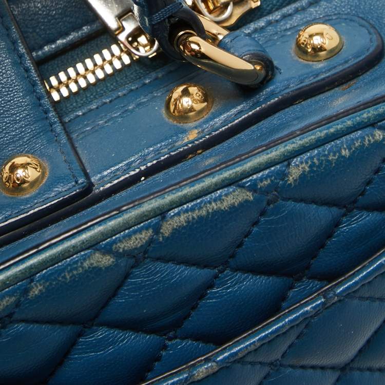 Pre Owned Dolce & Gabbana Quilted Leather Embellished Dolce Box Bag